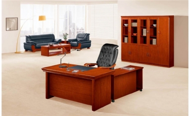 HY-D8416(泰柚木）實(shí)木辦公臺