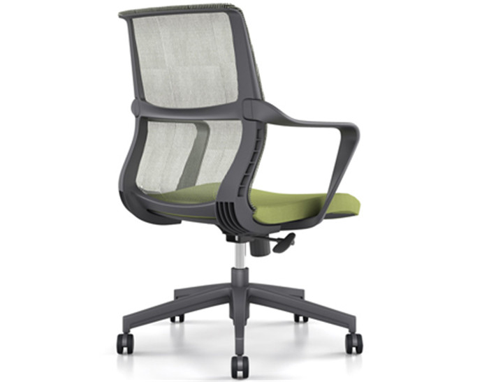 145 B 灰框 綠背 坐綠 后背網(wǎng)布職員椅