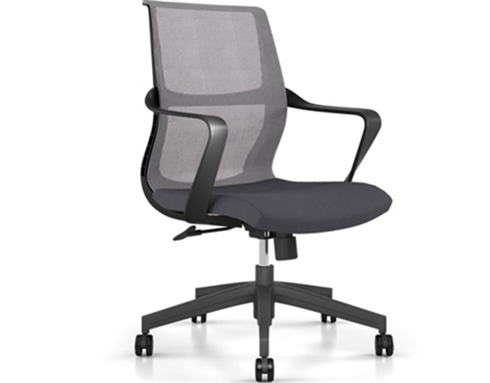 145 B 黑框 白背 坐黑網(wǎng)布職員椅